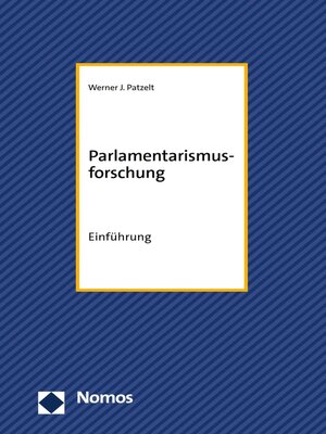 cover image of Parlamentarismusforschung